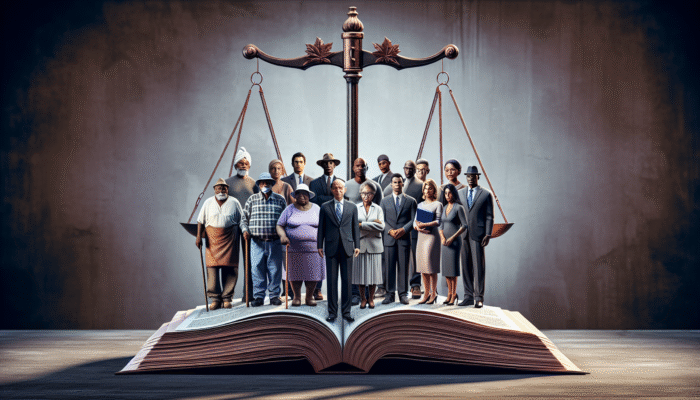 A balanced scale with regulations and empowered Mississippi citizens, symbolizing fair payday lending and consumer protection.