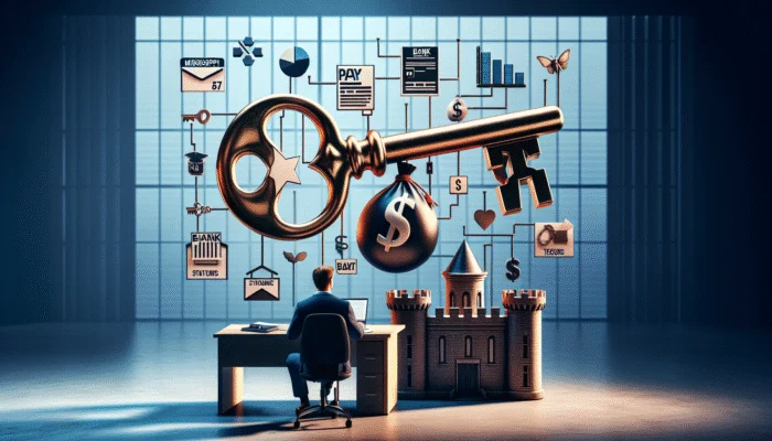A person submitting financial documents to a lender in Mississippi for loan approval review.