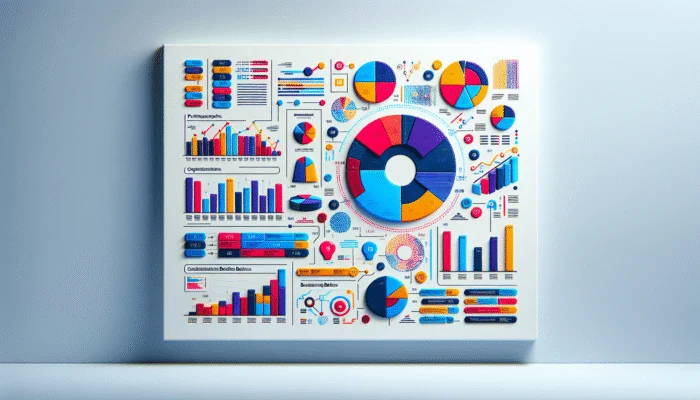 Infographic with pie charts and bar graphs on budgeting basics.
