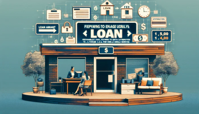A Mississippi payday loan office with signs showing loan amounts and fees, a customer calculating repayment.