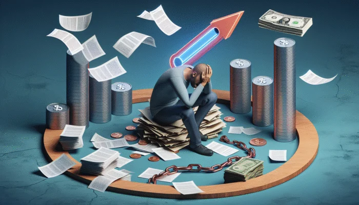 Mississippi resident overwhelmed by escalating payday loan documents and high-interest rates, trapped in debt cycle.
