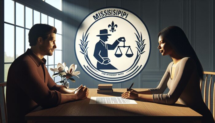 A person reviewing a financial contract, symbolizing secure and stable payday loan regulations in Mississippi.